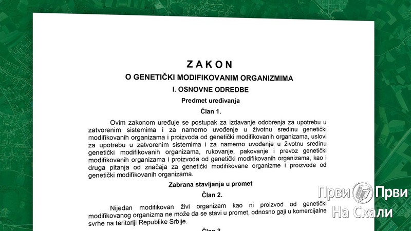 02 PRVI PRVI NA SKALI Kragujevac bez GMO 2021 Zakon