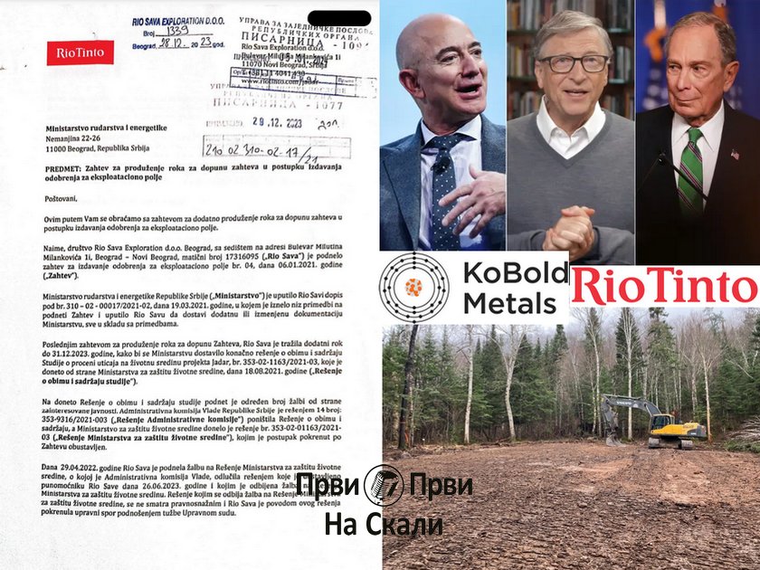 Rio Tinto u ofanzivi - u Srbiji traži odobrenje za eksploataciono polje, u svetu traga za litijumom, uz podršku multimilijardera